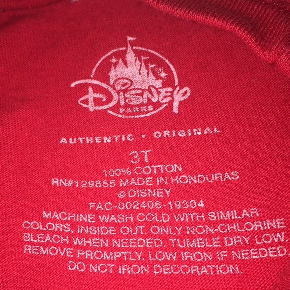 Walt Disney World Minnie Mouse Red T-Shirt Size 3T - Picture 7 of 7